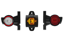 Lampa obrysowa FRISTOM FT-140A LED lewa na gumowym wysięgniku