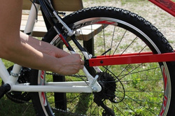 Drążek holowniczy Trail Angel hol rowerowy - czerwony