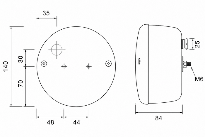 Lampa tylna przeciwmgielna ASPÖCK LED bajonet 5-PIN uniwersalna