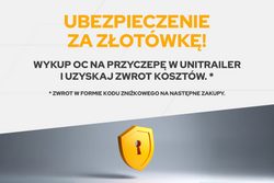 Przyczepka dwuosiowa 264x150 UNITRAILER GARDEN 265/2 KIPP ze stelażem H-800 i pokrowcem szarym