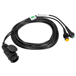 Instalacja elektryczna ASPÖCK wiązka przyczepy lawety 5m wtyczka 13-PIN bajonety 2x 5-PIN