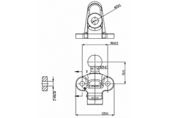 Kula haka holowniczego UNITRAILER 710208 zaczep holowniczy 50mm 3500kg
