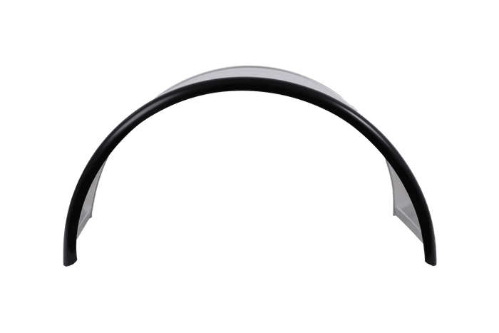Błotnik bliźniak do przyczepy 16-17,5" DOMAR DK7135 nadkole 1000/450mm metalowy z gumową krawędzią
