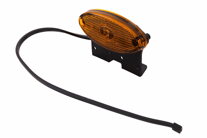 Lampa obrysowa ASPÖCK FLATPOINT II LED pomarańczowa uniwersalna ze wspornikiem