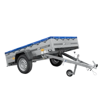 Przyczepka lekka 200x125 UNITRAILER GARDEN 201 KIPP z pokrowcem niebieskim