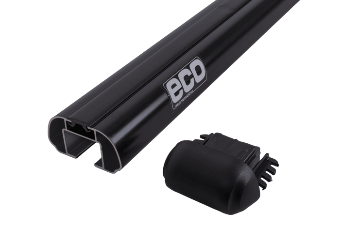 Bagażnik dachowy Eco Alubase 120 - uniwersalny bagażnik aluminiowy na relingi otwarte