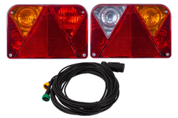 Lampy tylne DOBPLAST DPT35 + wiązka MANTES 7m 7-PIN