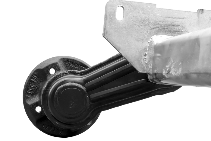 Oś niehamowana KNOTT VG7-L do przyczepki podłodziowej 750kg 1094mm 1406mm 4x100