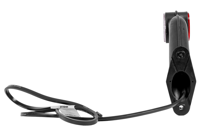 Lampa obrysowa ASPÖCK SUPERPOINT II prawa na gumowym wysięgniku z bocznym przewodem