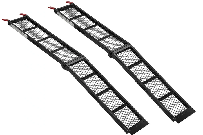 Najazdy składane ProPlus 390094 rampy najazdowe stalowe do przyczepy lawety 203cm 680kg komplet 2szt