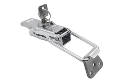 Zaczep burtowy z zapinaczem STEELPRESS ZB-13A+Z-11A kompletne zamknięcie burty przyczepy na kluczyk