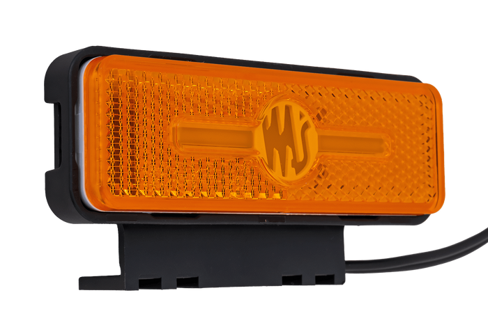 Lampa obrysowa WAŚ W254 2033 LED pomarańczowa uniwersalna z uchwytem