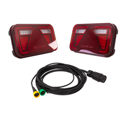Lampy tylne ASPÖCK MULTILED IV LED + wiązka ASPÖCK 4,5m 7-PIN