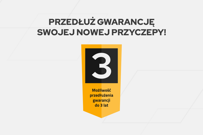 Przyczepka dwuosiowa 264x125 UNITRAILER GARDEN 264/2 KIPP ze stelażem H-1100 i plandeką niebieską