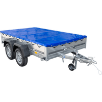 Przyczepka samochodowa 264x150 UNITRAILER GARDEN 265/2 KIPP ze stelażem H-0 i pokrowcem niebieskim