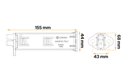 Zestaw dwóch klinów składanych pod koła LOKHEN ORIGAMY 36 h: 151 mm / komplet z uchwytem